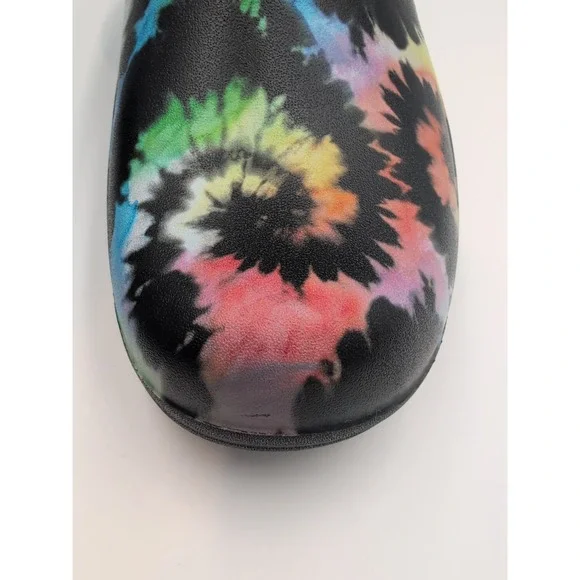 Crocs Neria Pro II Graphic Work Clogs Slip Resistant Tie Dye Women's Sz 9 W NWOB - Picture 12 of 16